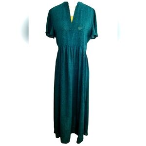 Loyal Hana Animal Print Flutter Sleeve Maternity Nursing Dress